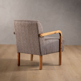Palmiet Fabric Armchair - Blackwood - Dolphin Grey - 2