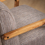 Palmiet Fabric Armchair - Blackwood - Dolphin Grey - 3