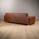 2.6m Karoo Leather Couch - Curry - 3