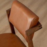 Jozi Leather Dining Chair - Blackwood - Ginger - 10