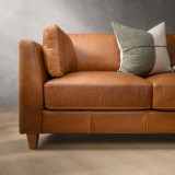 Sutherland 3-Seater Leather Couch - Cinnamon - 3