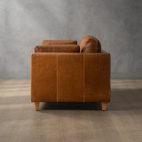Sutherland 3-Seater Leather Couch - Cinnamon - 7