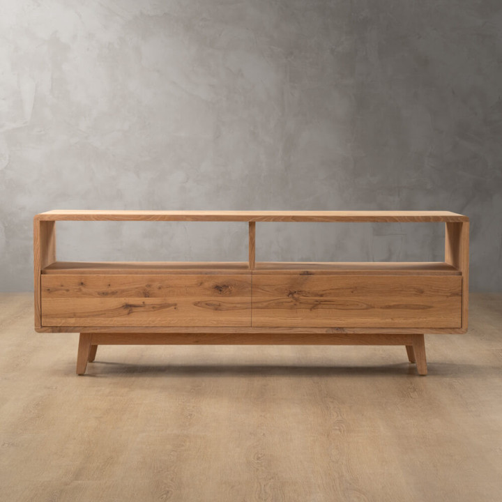 Philadelphia 2 Drawer TV Unit - Oak - 1