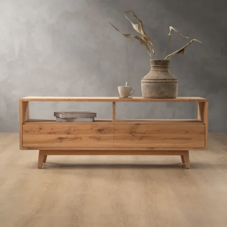 Philadelphia 2 Drawer TV Unit - Oak - 2