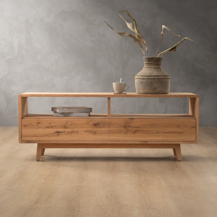 Philadelphia 2 Drawer TV Unit - Oak - 2