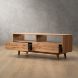 Philadelphia 2 Drawer TV Unit - Oak - 4