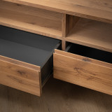 Philadelphia 2 Drawer TV Unit - Oak - 6