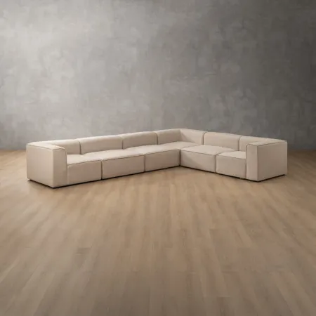 Havenwood Grand Corner Couch - Latté - 1
