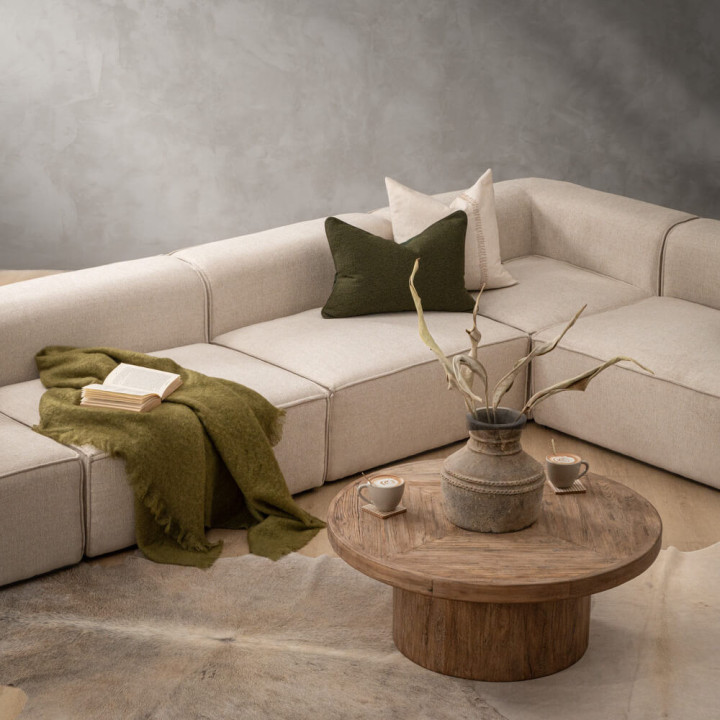 Havenwood Grand Corner Couch - Latté - 3