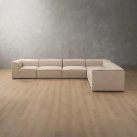 Havenwood Grand Corner Couch - Latté - 7