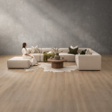 Havenwood Grand Corner Couch With Ottoman - Latté - 2