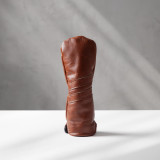 Compact genuine leather hybrid headcover