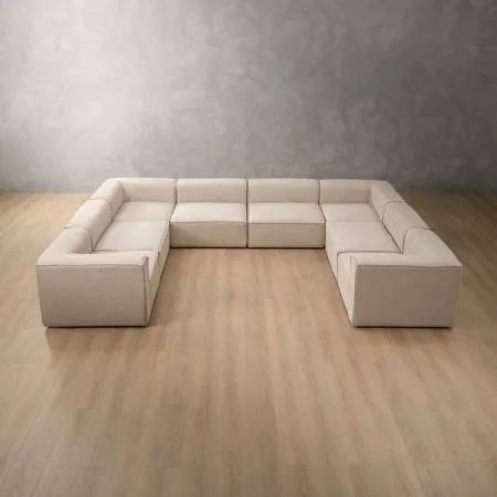 Havenwood Modular U-Shape Couch - Latté - 1
