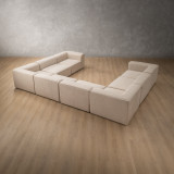 Havenwood Modular U-Shape Couch - Latté - 7