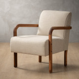 Palmiet Fabric Armchair - Blackwood - Juniper Stone - 1