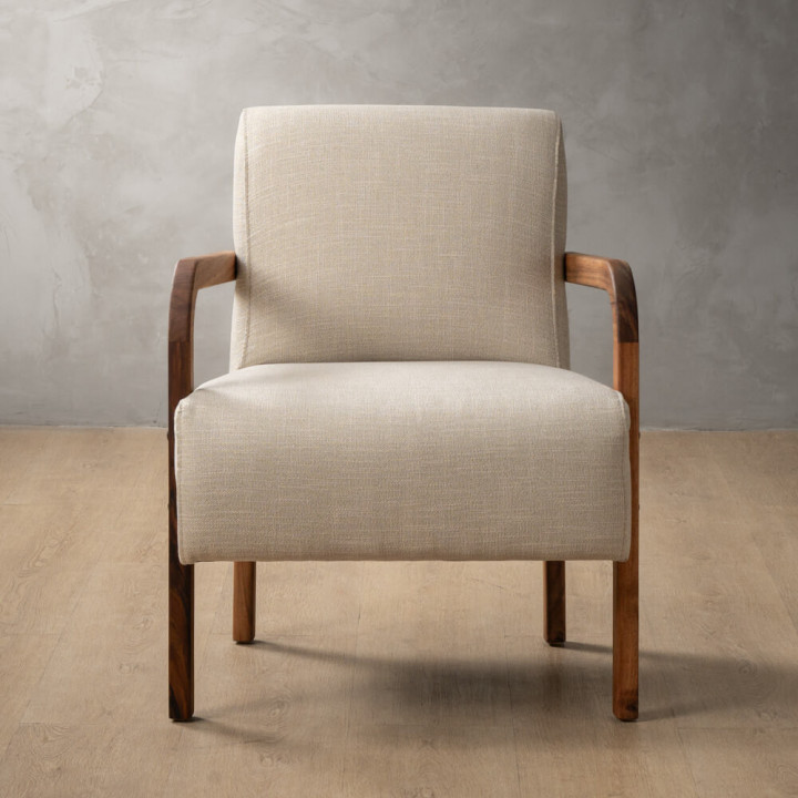 Palmiet Fabric Armchair - Blackwood - Juniper Stone - 2