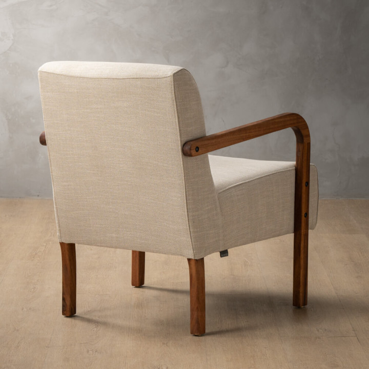 Palmiet Fabric Armchair - Blackwood - Juniper Stone - 4