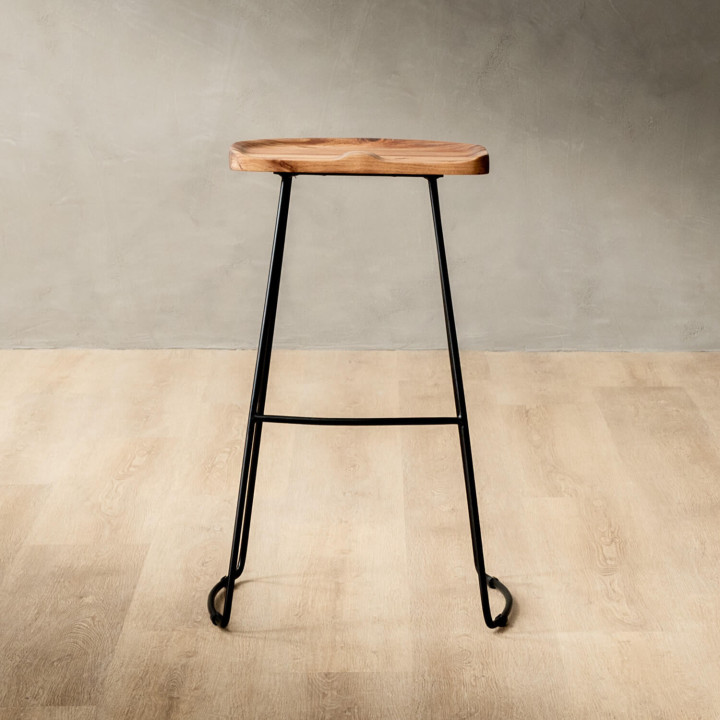 Sahara Tall Bar Stool - Blackwood 1