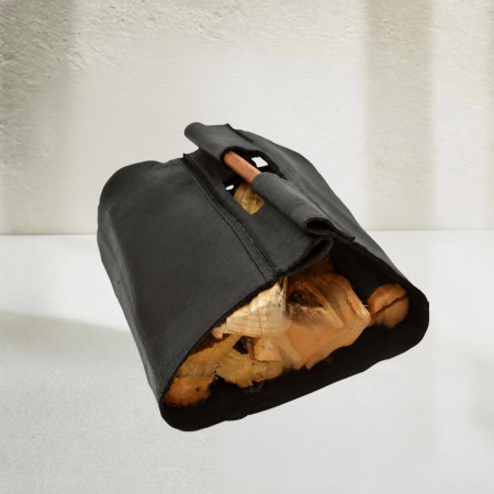 Firewood Log Carrier - Black