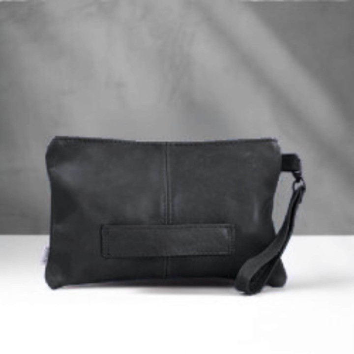 Maggie Leather Handsling Bag - black - 1