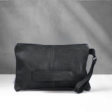 Maggie Leather Handsling Bag - black - 1