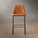 Wembley Leather Counter Bar Chair - Ginger