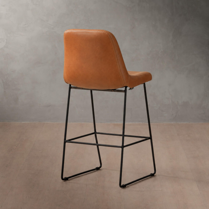 Wembley Leather Counter Bar Chair - Ginger 4