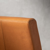 Chunky Leather Dining Chair - Oak - Ginger - 9