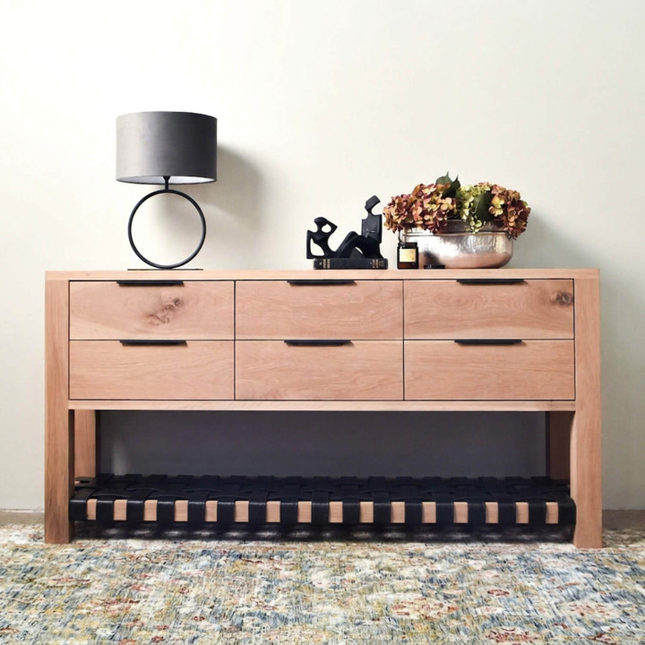 Large Klein Karoo Server - Oak - Black