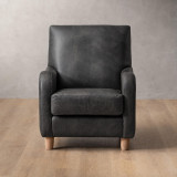 Midlands Leather Armchair - Midnight