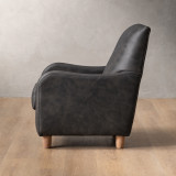 Midlands Leather Armchair - Midnight