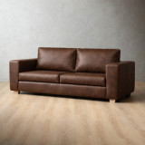 Westerman 3-Seater Leather Couch - Brown