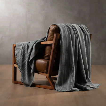 Palmae Throw - Grey