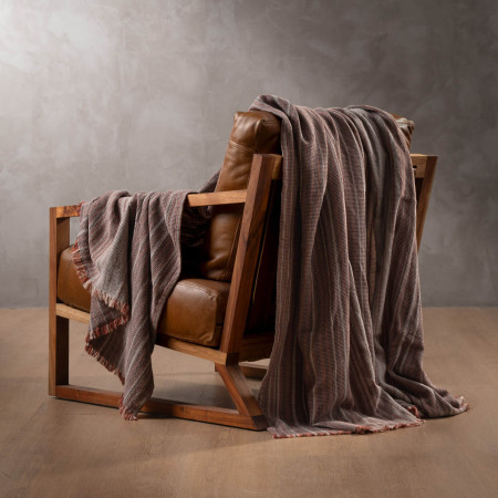 Palmae Throw - Coffee