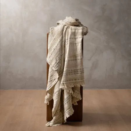 Valeria Throw - Ivory & Sage
