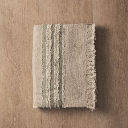Marisol Throw - Stone & Olive