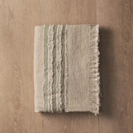 Marisol Throw - Stone & Olive