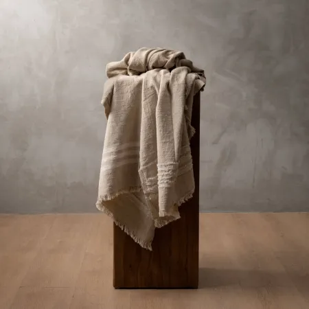 Marisol Throw - Stone & White
