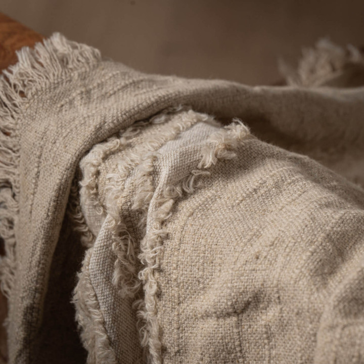 Marisol Throw - Stone & White