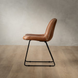 Demo - Hand-Stitched Leather Dining Chair - Butterscotch - 5