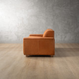 Karoo Leather Sleeper Couch - Ginger - 8