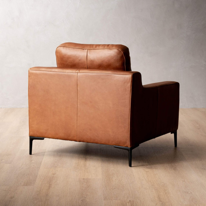Demo - Tulbagh Leather Armchair - Butterscotch - 6
