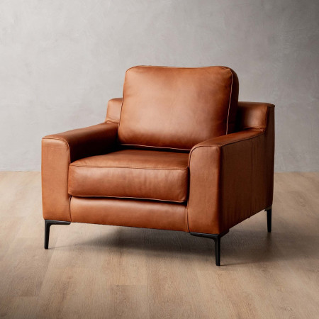 Demo - Tulbagh Leather Armchair - Butterscotch