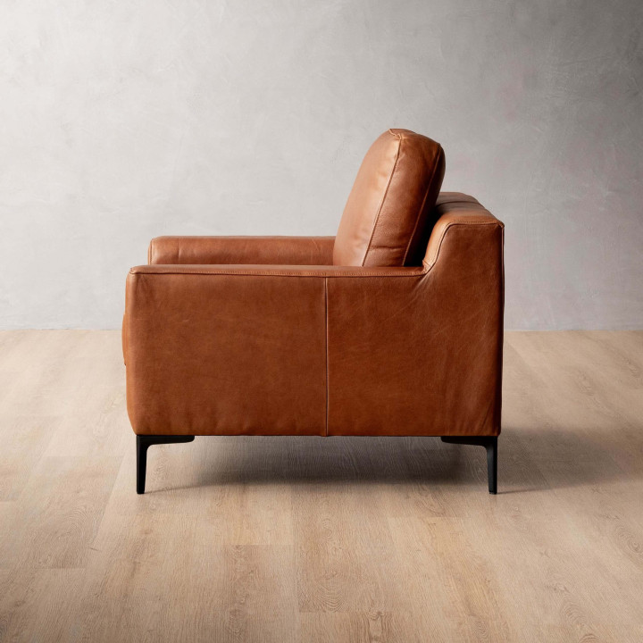 Demo - Tulbagh Leather Armchair - Butterscotch - 5