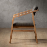 Jozi Fabric Carver Chair - Oak - Juniper Graphite - 4