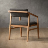 Jozi Fabric Carver Chair - Oak - Juniper Graphite - 5