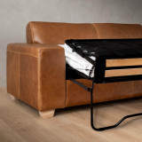 Karoo Leather Sleeper Couch - Butterscotch - 9