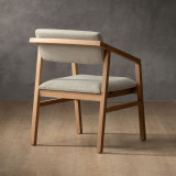 Jozi Fabric Carver Chair - Oak - Juniper Stone - 7