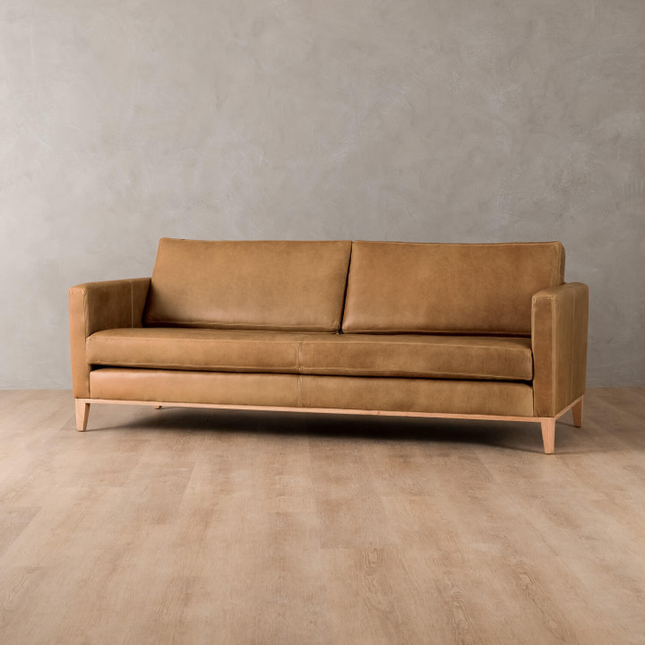Cape Town 2-Seater Leather Couch - Desert - 3