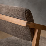 Jozi Fabric Carver Chair - Oak - Storm Wave - 7